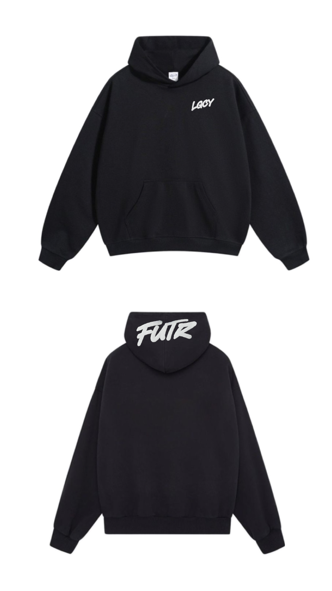 Moletom Future Legacy Preto (logo no capuz)