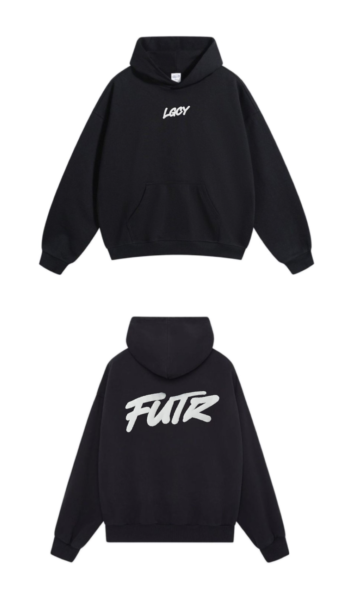 Moletom Future Legacy Preto (logo principal à trás)