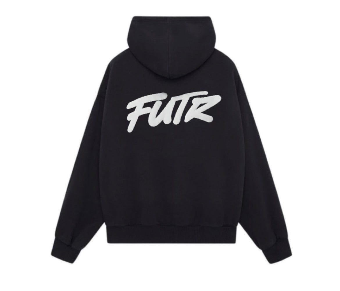 Conjunto Moletom Future Legacy preto (logo principal à trás)