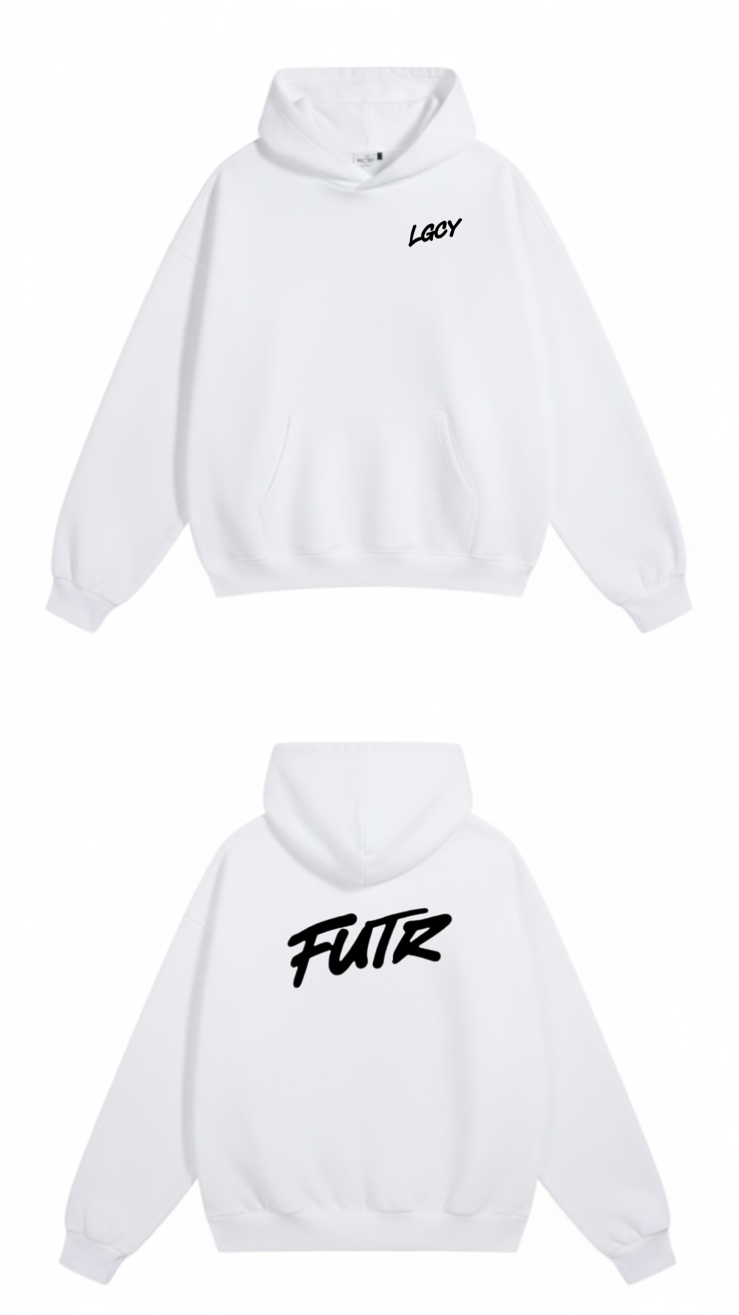Moletom Future Legacy branco (Logo principal à trás)