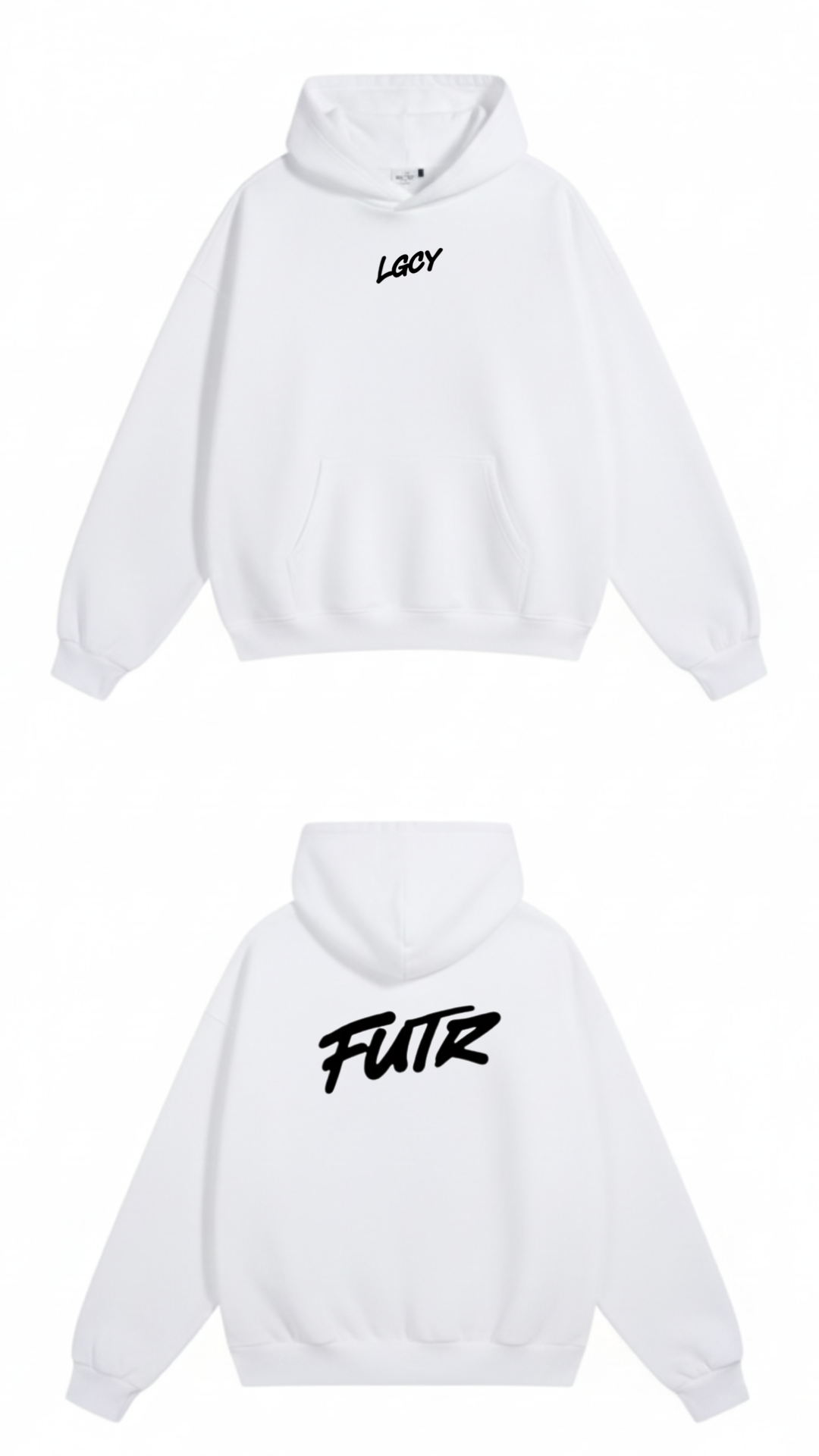 Moletom Future Legacy branco (Logo principal à trás)